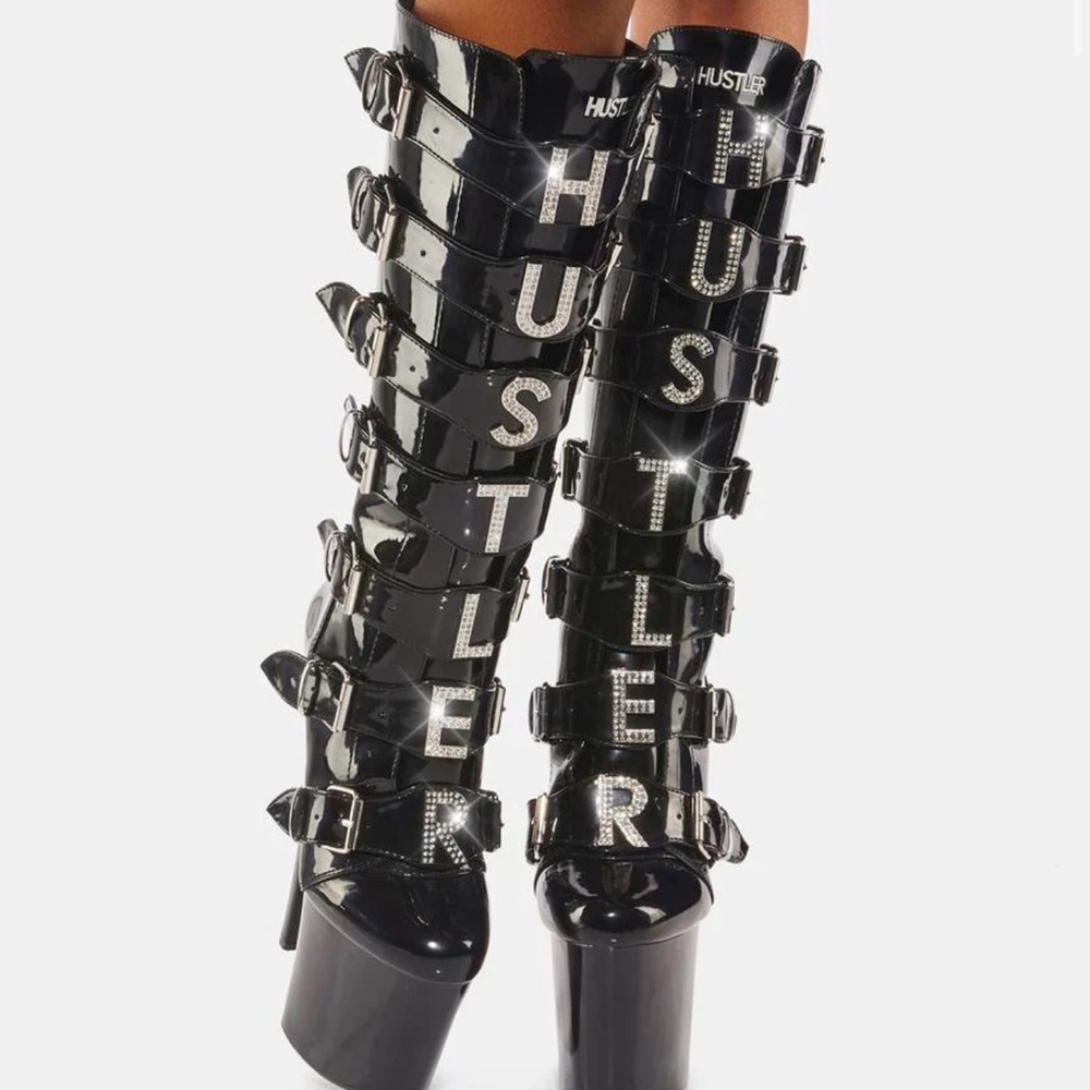 COPY - Brand new in box Hustler VIP knee high boots size 10